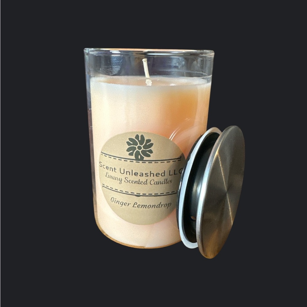 Ginger Lemondrop Candle - Cream - Picture 3 of 3